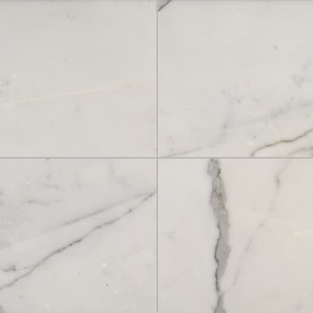 Calacatta Gold 12 In. X 12 In. Polished Marble Floor And Wall Tile, 10PK